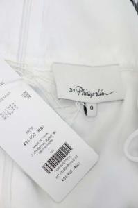 3.1 phillip lim 21AW ハンティングプリント プリーツスカート ロング フレア リボンベルト付き 0 白 ホワイト