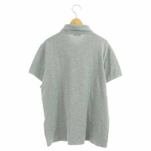 SAINT LAURENT PARIS スタッズ付きポロシャツ 半袖 XL グレー