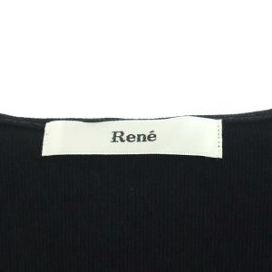 René 袖リボンフードボレロ ブラック