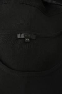 TO BE CHIC キュプラストレッチニットワンピース ロング ノースリーブ 40 黒 ブラック