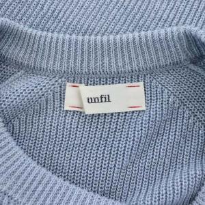unfil IENA別注 21SS フレンチリネンニット クルーネック 1 グレイッシュブルー