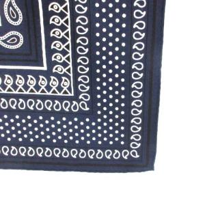 HERMES エプロンドール カレ140 カシミヤ シルク混 白 ネイビー