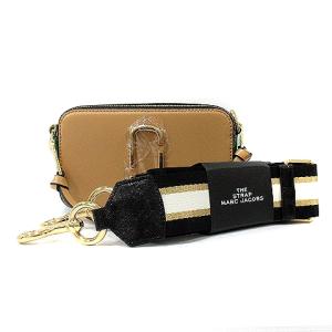 スナップショット ショルダーバッグ レザー ベージュ 緑 グリーン