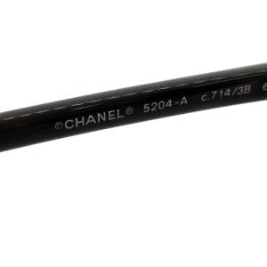 CHANEL プラスチックフレームサングラス ブラウン