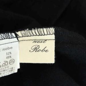 nest Robe コットンウールフレア2WAYシャツジャケット 黒 ブラック