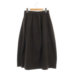 JURGEN LEHL Babaghuri ウールミディスカート ロング フレア M 茶 ブラウン