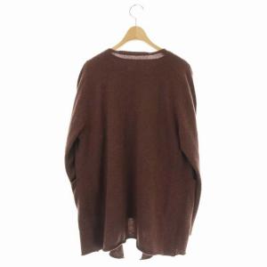 JURGEN LEHL カシミヤ ニットアンサンブル ロングカーディガン クルーネックニット セーター プルオーバー 長袖 M 茶 ブラウン