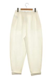 ENFOLD ワイドロールアップパンツ 38 ホワイト