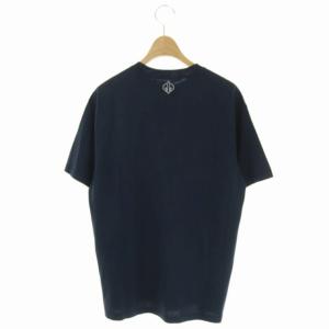 GOLDEN GOOSE GGDBロゴプリントTシャツ カットソー 半袖 プルオーバー S 紺 ネイビー