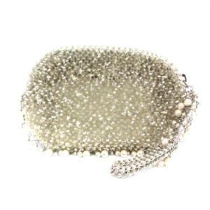 コレクション ポーチ ワイヤーバッグ シルバー金具 シルバー