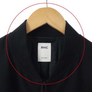 Ron Herman RHC 中綿ジップアップブルゾン ジャケット ミドル丈 L ブラック