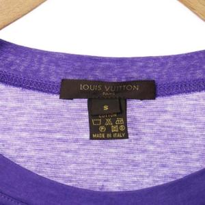 LOUIS VUITTON フリルTシャツ プルオーバー 半袖 S パープル