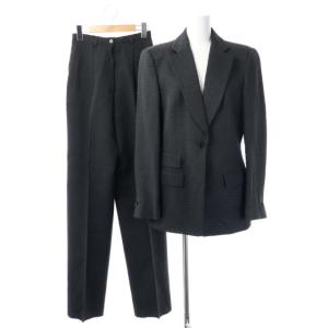 総裏パンツスーツセットアップ 36 40 チャコール