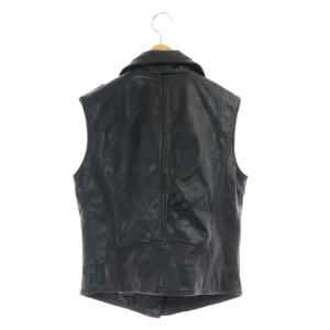 Levi's LEVIS MADE&CRAFTED レザーバイカーベスト 1 ブラック