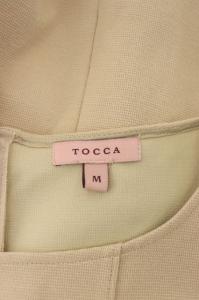 TOCCA 19AW KEY フラワーモチーフドレスワンピース M ベージュ