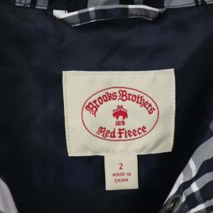 Brooks Brothers RED FLEECE マウンテンジャケット ミドル丈 2 ネイビー ホワイト