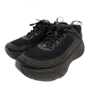 HOKA ONE ONE ボンダイ 6 BONDAI 6 スニーカー ローカット メッシュ ロゴ 26cm 黒 ブラック