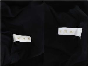 MARIHA 海の月影のドレス バックプリーツ マキシワンピース ノースリーブ ブラック