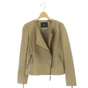 ラムレザーライダースジャケット ブラウン