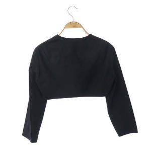 PAULE KA ジャケット ノーカラー ショート 36 ブラック
