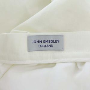 JOHN SMEDLEY ロングスカート フレア リネン混 1 白 ホワイト