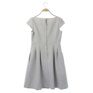 TOCCA 19SS 総柄タックワンピース ライトグレー