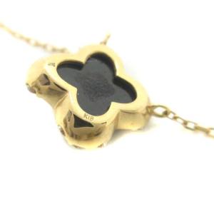 VENDOME AOYAMA ネックレス ブラックカルセドニー ダイヤモンド クリスタルクォーツ K18