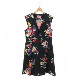 rare roses poplin dress 10 ブラック