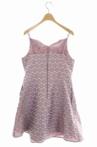 kate spade new york 胸元装飾付き総柄クローバーワンピース 10 スモークパープル