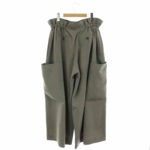 AKIRANAKA 20AW Queenie バギーパンツ ワイド フレア 2 スモークグリーン