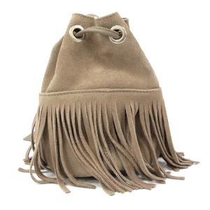 marco masi ショルダーバッグ スエード フリンジ ブラウン