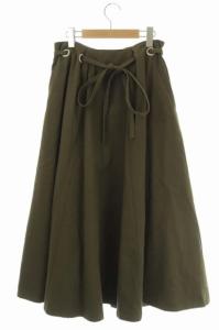Ameri VINTAGE アメリ AMERI STUDIOUS別注 2WAY アネモネフレアスカート カーキ グレー