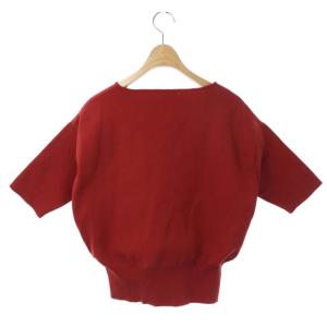 Ameri VINTAGE 19SS 3D CARAPACE KNIT ニット 五分袖 レッド