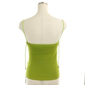 Ameri VINTAGE 19SS HENLEY NECK KNIT CAMI M イエローグリーン