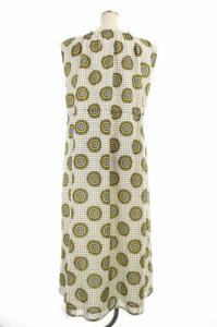 GRACE CONTINENTAL アフリカンプリントワンピース 36 ホワイト