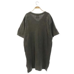 HYSTERIC GLAMOUR ミラノリブミリタリーワンピース F カーキ