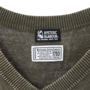 HYSTERIC GLAMOUR ミラノリブミリタリーワンピース F カーキ