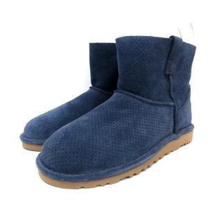 UGG australia Classic Unlined Mini Perf ショートブーツ レザー