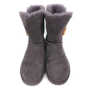 UGG australia KEELY ムートンブーツ ミドル ロゴ 22cm パープル 1012362