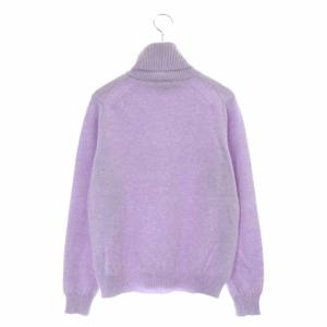 Drawer 14G カシミヤ ニット タートルネック 1 パープル