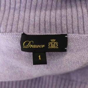 Drawer 14G カシミヤ ニット タートルネック 1 パープル