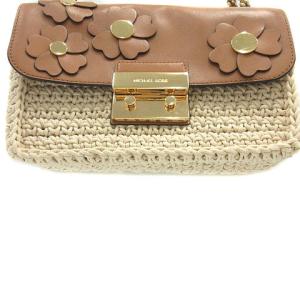MICHAEL KORS FLORA APPLIQUE SLOAN 30S7GFLL3C ワンショルダーバッグ ベージュ