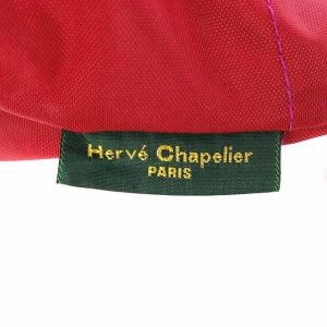 Hervé Chapelier ナイロン舟型トートバッグ レッド