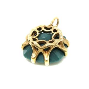 agete ペンダントトップ グリーン