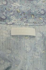 CELFORD 20SS 小花柄 カシュクール ワンピース ロング サックス ライトブルー