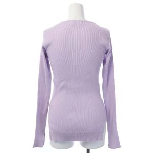 AURALEE ×Ron Herman 20SS ボートネックリブプルオーバーニット 0 ライトパープル