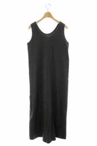 GALERIE VIE 19SS ノースリーブワンピース ロング フレア プルオーバー 36 カーキブラウン