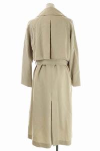 TOMORROWLAND 20SS ウールギャバジン ガウンコート 34 ベージュ