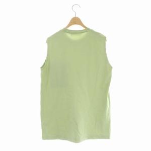 ENFOLD 21SS コンパクト天竺 POCKET TANK TOP 38 グリーン