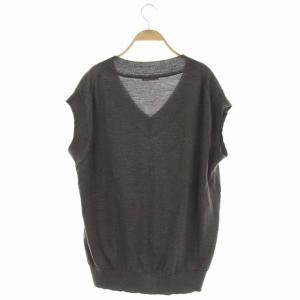 AURALEE 21AW SUPER HIGH GAUGE WOOL KNIT VEST ニットベスト 1 グレー
